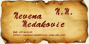 Nevena Medaković vizit kartica